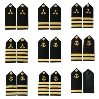 Military Shoulder Epaulette board Navy Capt Captain Rank Insignia Shoulder Shipping Strap Board Epaulette Seaman Costume Epaulet